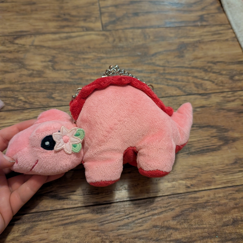 💥3/$24 Gymboree Island Lily Pink Crocodile Dinosaur Plush Purse
